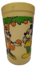 Vintage Rare Walt Disney Mickey & Minnie Mouse Orange Tree Juice Cup EAGLE 3.25” picture