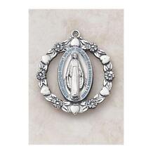 Blue Miraculous Medal A Symbol of Grace Size 1 in Dia with 24 in L Chain picture