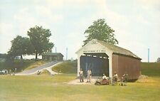 CATLIN COVERED BRIDGE,County Golf Course,ROCKVILLE,Indiana,VINTAGE 1960 POSTCARD picture