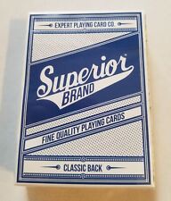 Superior Classic Back, Blue Playing Cards Classic Finish, Special Synthetic tuck picture