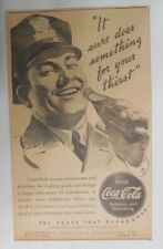 Coca-Cola ad: Policeman Drinking Coke  ~ 6.5 x 9 inches from 1940's  picture
