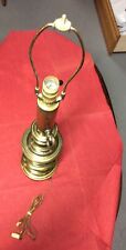 Vintage Leviton 30” Brass Lamp Heavyweight WORKS GREAT Made In U.S.A picture