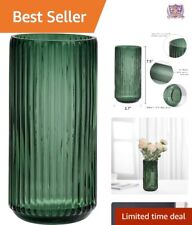 Exquisite Decorative Glass Vase - 7.5 inch - Versatile - Green picture