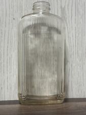Vintage Refrigerator Water Bottle  quart Ribbed Clear Glass picture
