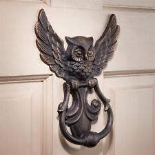 Wizard Mail Hedwig Owl Cast Iron Antique Replica Mystical Spirit Door Knocker picture