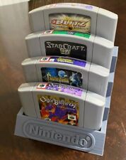 Nintendo 64 Game Display Stand, 3D Printed - 4 N64 Game Cartridges - Wall Mount picture