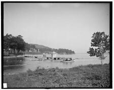 Endicott Rock and outlet Lake Winnipesaukee New Hampshire c1900 Old Photo picture