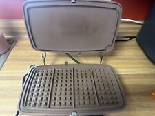 Vintage GE General Electric Chrome AUTOMATIC GRILL WAFFLE BAKER Model No. 14G44T picture