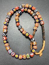 Vintage African Glass Bead Strand Rare Colorful Glass Bead picture
