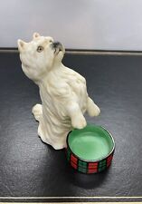 Franklin mint Vintage  dated 1987 White west Terrier dog figure 4” Tall Perfect picture