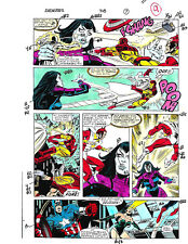 Original 1990 Avengers color guide art: Thor,Iron Man,Captain America,Spider-man picture