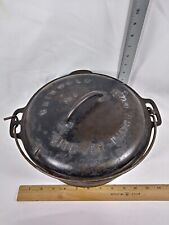 Griswold Cast Iron Dutch Oven No.8 Feb. 10th 1920 A Lid  5QT Bottom Unmarked picture