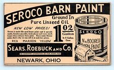 Postcard OH Newark Seroco Barn Paint Sears Roebuck & Co Advertising Postal I11 picture