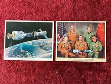 Lot of 2 NASA APOLLO SOYUZ Test Project 8x10 Color Prints vintage  picture