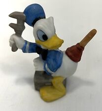 Vintage Donald Duck Holding Wrench Plunger on Tail Figurine Walt Disney picture