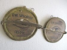 IRON OPTICIAN SIGN SPECS HOSPITAL DISPLAY ADVERTISEMENT FLAP picture