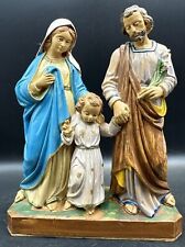 Fontanini Holy Family Nativity 22cm Euromarchi Resin 7' Wood Effect Italy picture