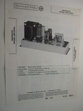 1950's Sams Photofact MAGNAVOX Model CHASSIS AMP-139AA  BIS picture