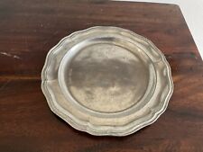 lovely antique/Vintage Pewter plate - hallmarked picture