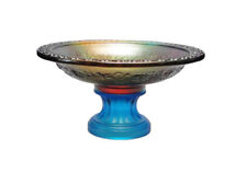 Chinese Liu Li (Crystal Glass) Pate-de-verr Candle Holder Offering Holder cs474 picture
