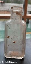 Vintage Embossed Ace Of Spades Glass Bottle picture