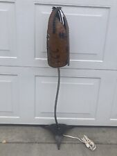 Metal Sculpture Fish Head 33” Table Lamp Mid Century Brutalist Style picture