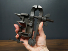 Metal vise, tool vise, jeweler's vise, vintage vise, small vise, antique tool picture