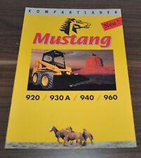Mustang 920 930 940 960 Kompaktlader Compact Loader Brochure Prospekt D picture
