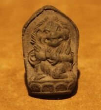 Rare Nice Tibet 1700s Old Buddhism Clay Tsa Tsa Buddha Statue Yamantaka Amulet picture