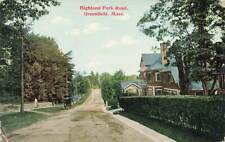 c1910 Highland Park Road Dirt Greenfield MA P469 picture