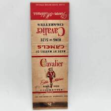 Vintage Matchcover Cavalier King Size Cigarettes  picture
