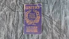 LISTER'S YEAR BOOK 1909 - POCKET NOTEBOOK - FERTILIZERS-DEALER RECRUITMENT picture