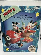 ENESCO MICKEYS CHRISTMAS DELIVERY AIRPLANE VINTAGE Music Mickey Mouse Works picture