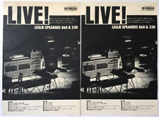 Lot2 Leslie Speaker 860 & 330 Advert 1977 CLIPPING JAPAN ML 6J picture