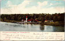 Vtg 1907 Pottawattomie Park St Chalres Illinois IL Antique Postcard picture