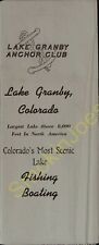 Vintage Travel Brochure Lake Granby Anchor Club 5o's 60's? picture