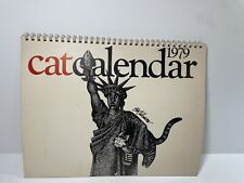 Vintage Cat Calendar 1979 picture