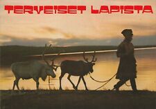 Vintage Postcard Terveiset Lapista Finland Unposted Photograph Lappland picture