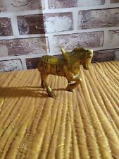 ENGLISH CLYDESDALE HORSE BRASS FIGURE 3 1/2