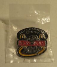 McDonalds Millennium Monopoly 2000 Crew Employee Lapel Pin Rich Uncle Pennybags picture