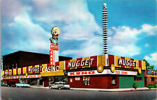 Vtg 1960s The Nugget Casino Carson City Nevada NV Unused Postcard picture