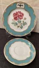 2 RARE ANT/VTG WHITE HOUSE DESSERT COLLECTION PLATES,WOODMERE CHINA 1845-1849 picture