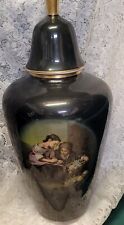Rare Vintage Gerold Porzellan  Black Ginger Jar Signed 16