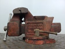 VINTAGE COLUMBIAN D43 1/2 SWIVEL ANVIL BENCH VISE CAST IRON - CLEVELAND OH., USA picture