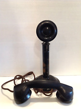 RARE Antique 1915 Western Electric Candlestick Phone & Stromberg Carlson handset picture