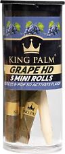 King Palm | Mini | Grape HD | Organic Prerolled Palm Leafs | 5 Rolls Tube picture