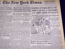 1945 MAY 22 NEW YORK TIMES - 1ST ARMY GOING TO PACIFIC - NT 660 picture