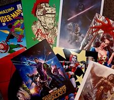 HUGE wholesale lot of 250+ Marvel, DC Comic Book Poster Art Prints Collection picture