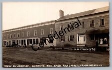 Real Photo Main Street Stores And Bank At Hammond NY New York RP RPPC L-1 picture