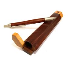 Luxury Rosewood Ballpoint Pen with Brushed Silver Tone Accent and Wooden Case picture